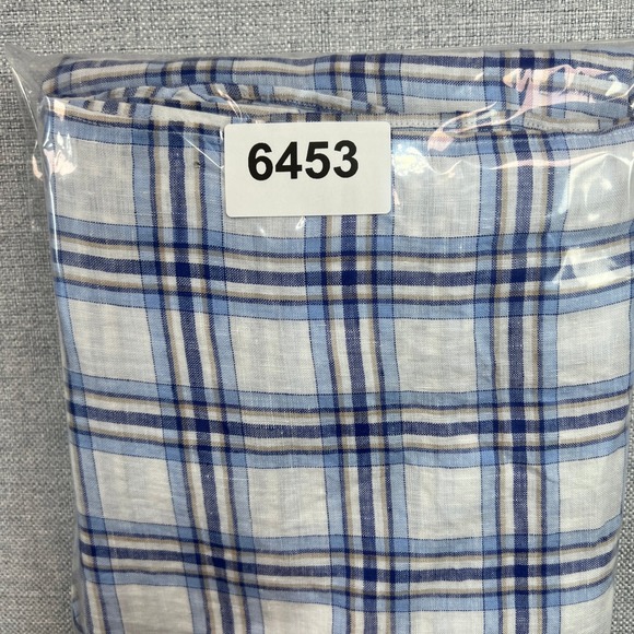 Cremieux French Linen Plaid Button Shirt Men XXL Blue White Prep Coastal NEW NWT - Picture 12 of 12